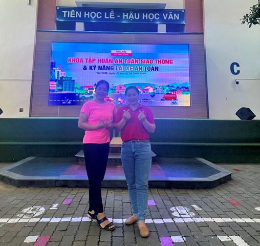 Tham gia Ngày Hội An toàn giao thông năm 2024 do Liên đoàn Lao động quận Bình Thạnh tổ chức.